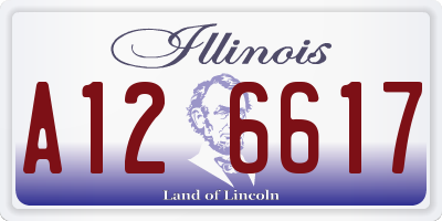 IL license plate A126617