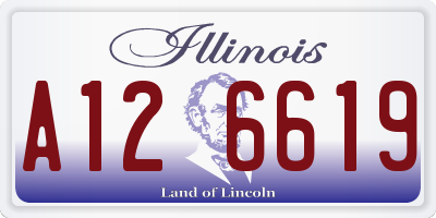 IL license plate A126619