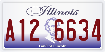 IL license plate A126634