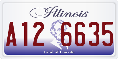 IL license plate A126635