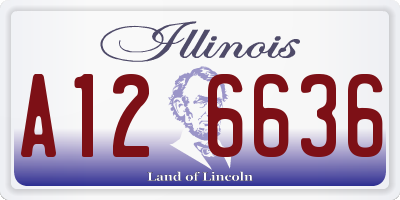 IL license plate A126636