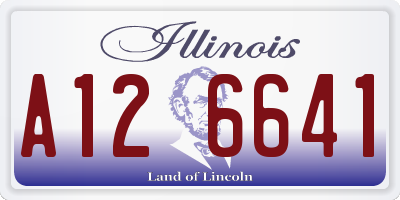IL license plate A126641