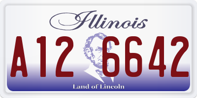 IL license plate A126642