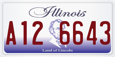 IL license plate A126643