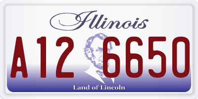IL license plate A126650