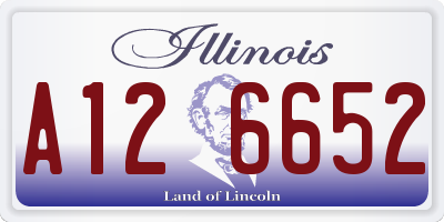 IL license plate A126652