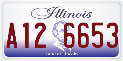 IL license plate A126653
