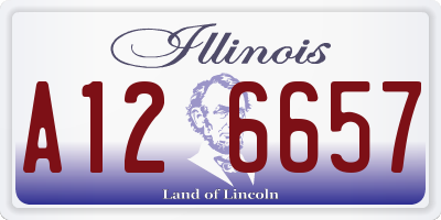 IL license plate A126657