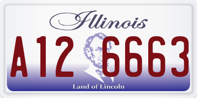 IL license plate A126663