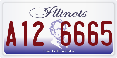 IL license plate A126665