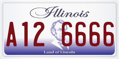 IL license plate A126666