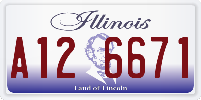 IL license plate A126671