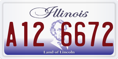 IL license plate A126672