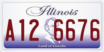 IL license plate A126676