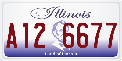 IL license plate A126677
