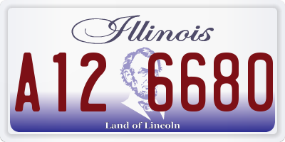 IL license plate A126680