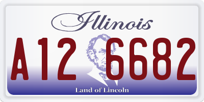 IL license plate A126682