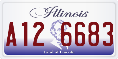 IL license plate A126683