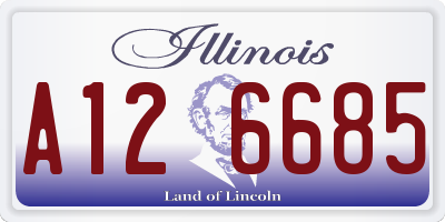 IL license plate A126685