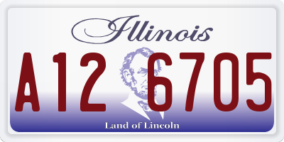 IL license plate A126705