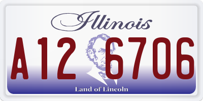 IL license plate A126706