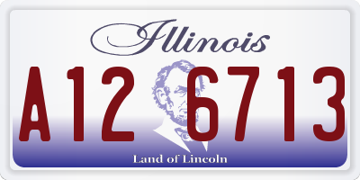 IL license plate A126713