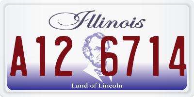 IL license plate A126714