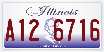 IL license plate A126716