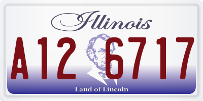 IL license plate A126717