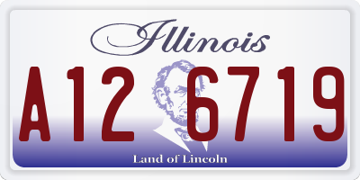 IL license plate A126719