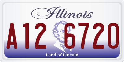 IL license plate A126720