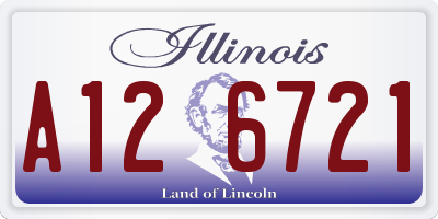 IL license plate A126721