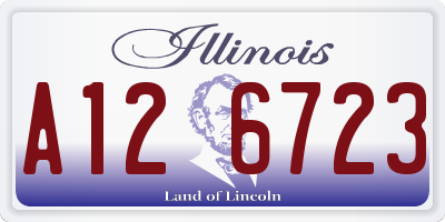 IL license plate A126723