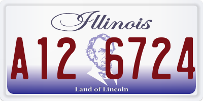 IL license plate A126724