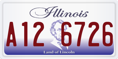 IL license plate A126726