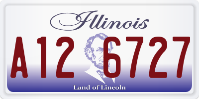 IL license plate A126727