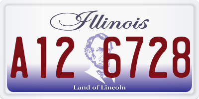 IL license plate A126728