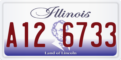 IL license plate A126733