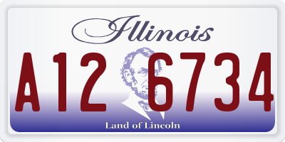 IL license plate A126734
