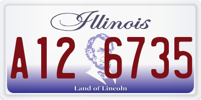 IL license plate A126735