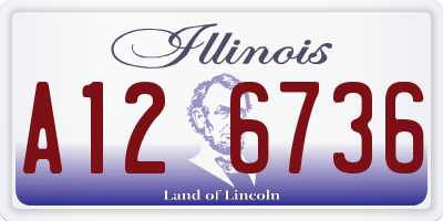 IL license plate A126736