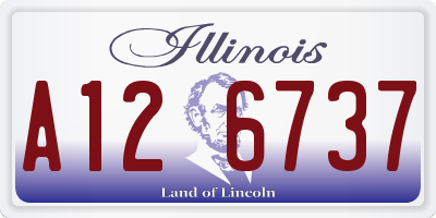 IL license plate A126737