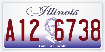 IL license plate A126738