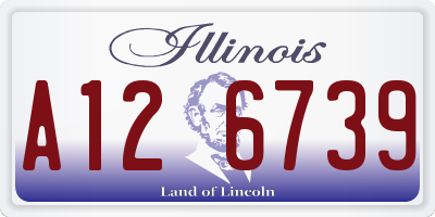IL license plate A126739