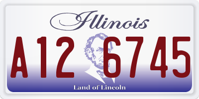 IL license plate A126745