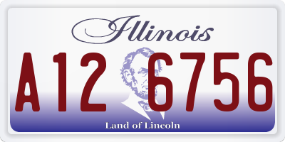 IL license plate A126756