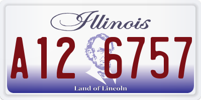IL license plate A126757