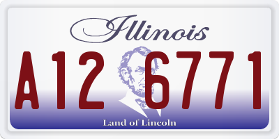 IL license plate A126771