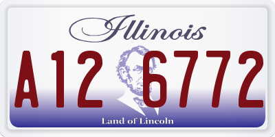 IL license plate A126772