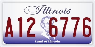 IL license plate A126776
